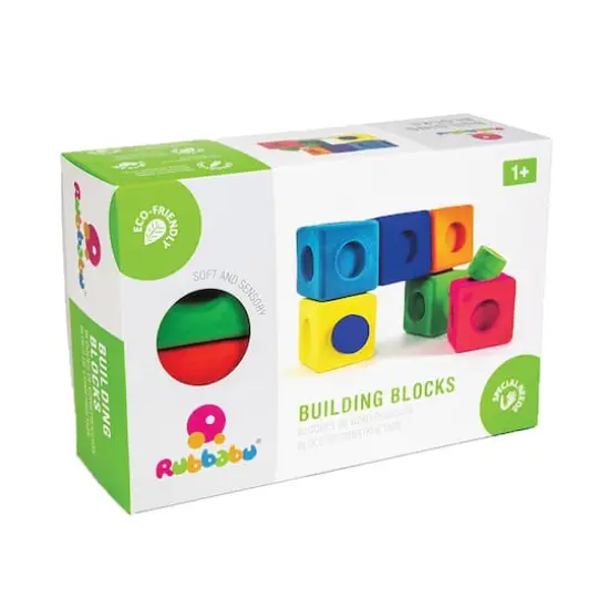 Rubbabu Rubbablox Natural Rubber Foam Building Block Set {5}