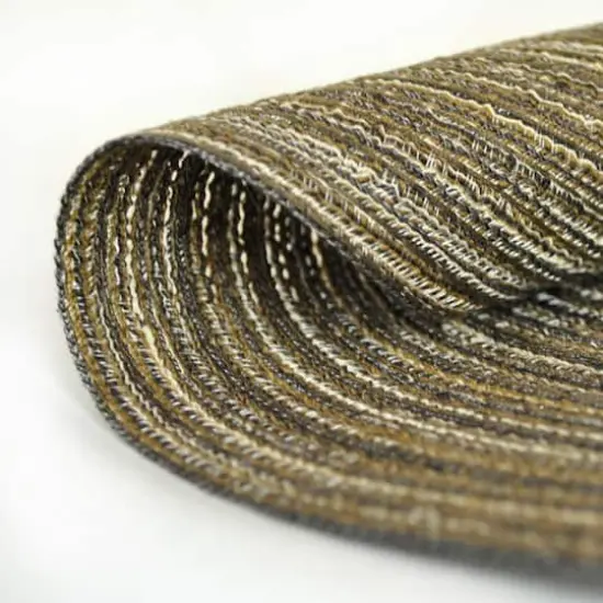 DII&reg; Round Variegated Braided Polypropylene Placemats, 6ct. Brown {7}