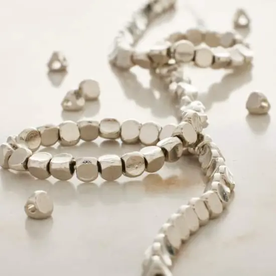 Rhodium Metal Irregular Shape Beads, 3mm by Bead Landing&trade; {3}
