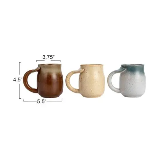 Hello Honey® 20oz. Stoneware Mug with Whale Tail Handle, 6ct. {4}