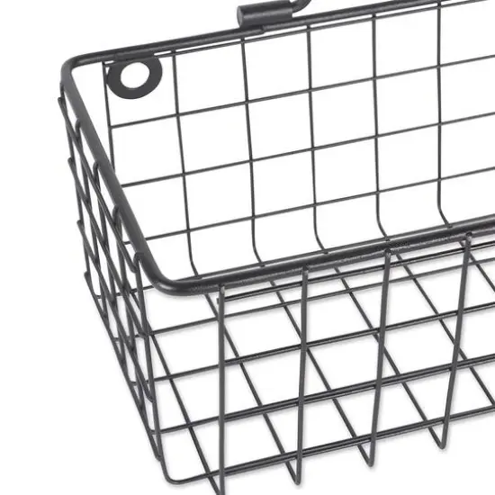 DII&reg; Medium Wire Wall Baskets, 2ct. Gray {5}