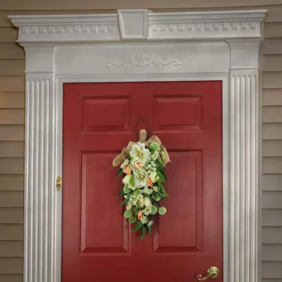 26" Tulips, Poppies, & Buttercups Swag {3}