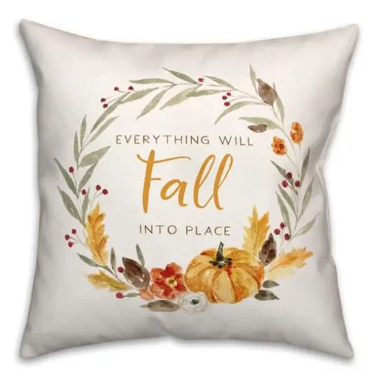 Fall Into Place Throw Pillow {1}