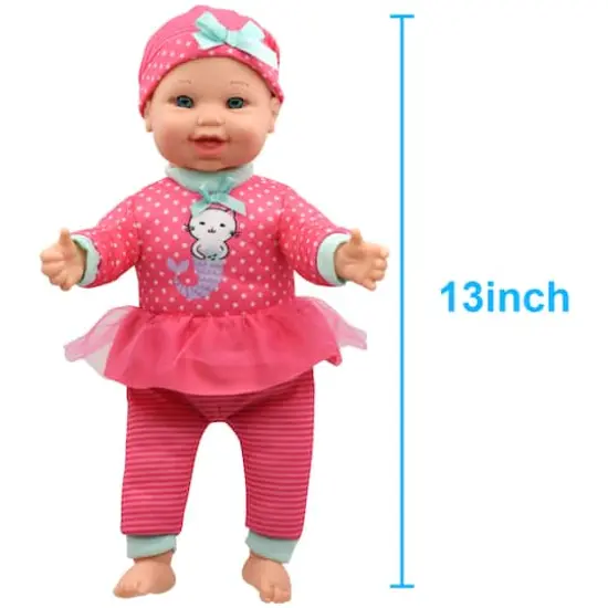 Little Darling 12" Soft Body Baby Doll With 6 Different Baby Sounds {5}