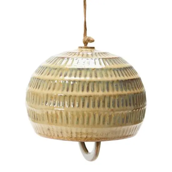 Hello Honey&reg; 8" Stoneware Bell with Reactive Glaze {6}