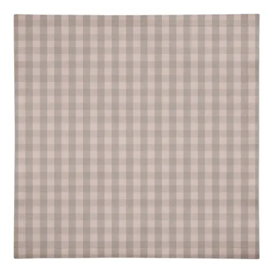 Plaid Cotton Twill Napkin Blush {1}