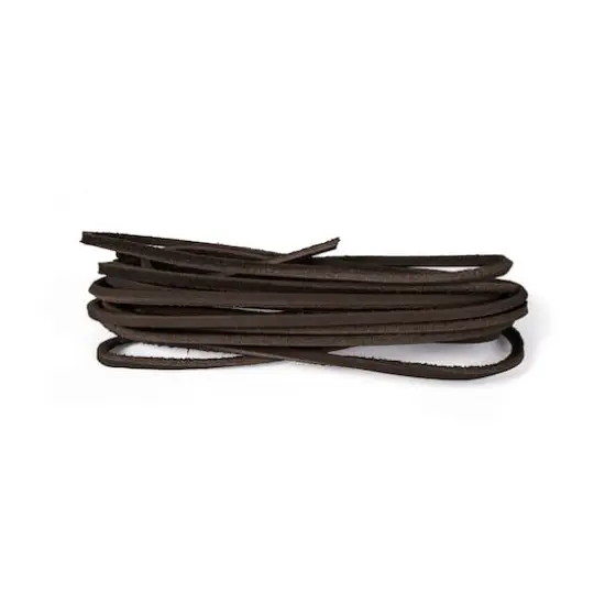 3.1mm Dark Brown Square Leather Cord, 2ct. by Bead Landing&trade; {4}