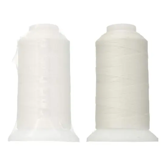 John Bead Good Thread 500m White Bonded Nylon Beading Thread, 10ct. {3}