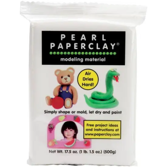 Pearl Paperclay&reg; White Modeling Material {1}