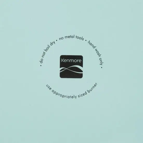 Kenmore&reg; 16qt. Blue Stainless Steel Pot with Steamer Insert and Glass Lid {5}