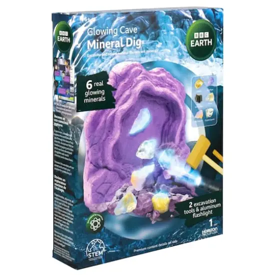 BBC Earth Glowing Cave Mineral Dig {7}