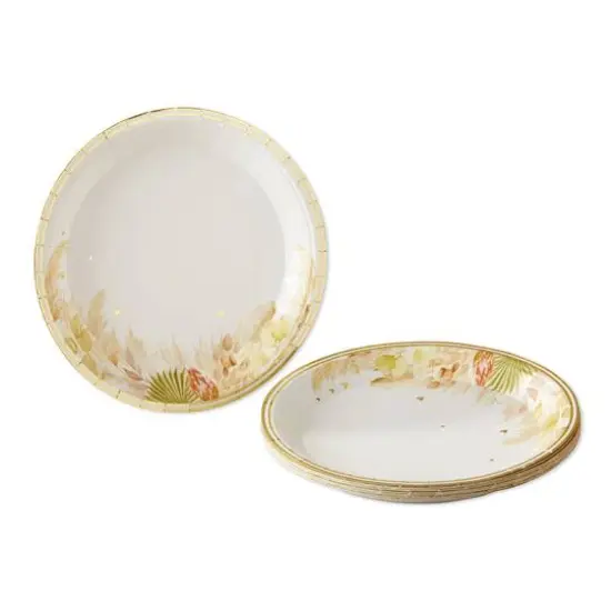 Kate Aspen 9" Boho Premium Paper Plates Set, 16ct. {1}