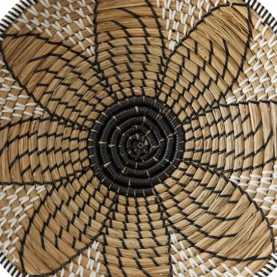 Brown Seagrass Bohemian Wall Decor, Set of 5 13", 19", 16", 14" {5}