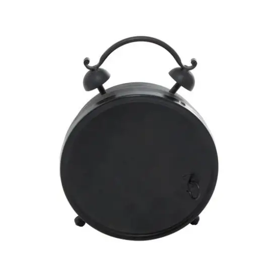 9" Brown Metal Vintage Clock {7}