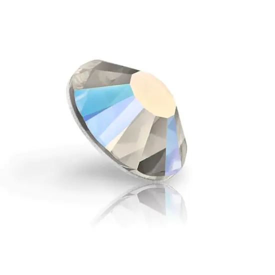 Preciosa MAXIMA SS20 Aurora Borealis Flatback Czech Crystals, 144ct. Black Diamond AB {4}