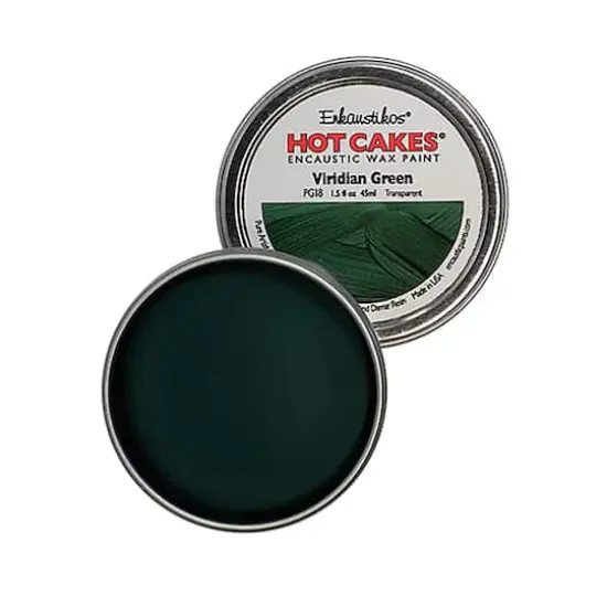 Enkaustikos&reg; Hot Cakes&reg; Encaustic Wax Paint, 1.5oz. Viridian Green {1}