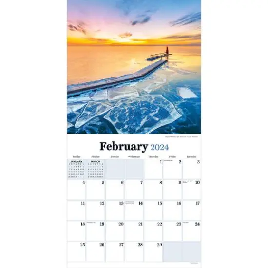 TF Publishing 2024 Wisconsin Wall Calendar {4}