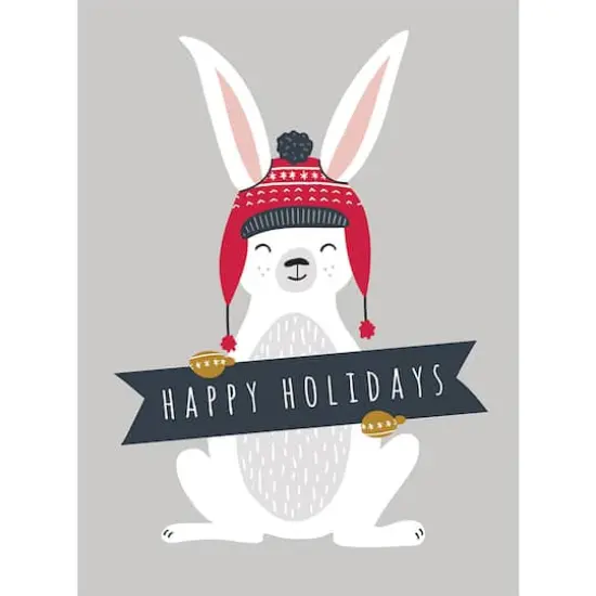 JAM Paper 6.25" x 4.625" Season's Greetings Animal Sentiments Assorted Card Set, 36ct. {3}