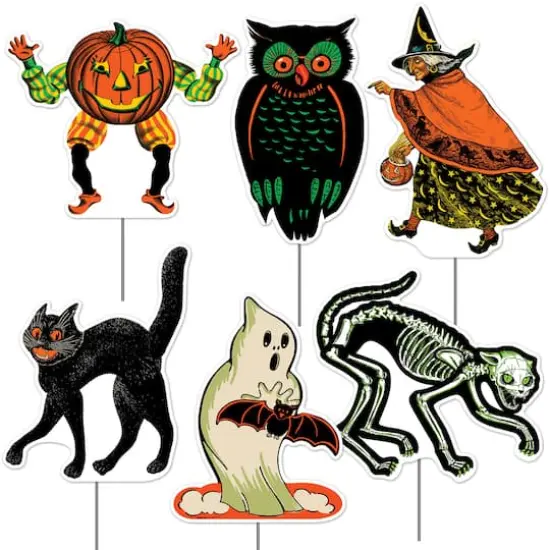 Beistle Plastic Vintage Halloween Yard Signs {1}