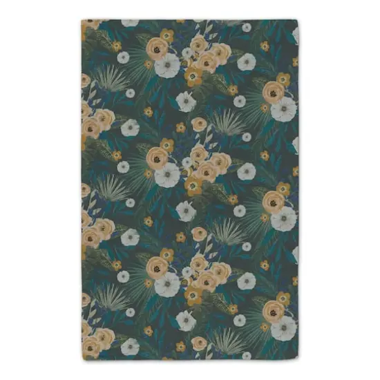 Feels Like Home Tropical Floral Tea Towel Set Green {6}