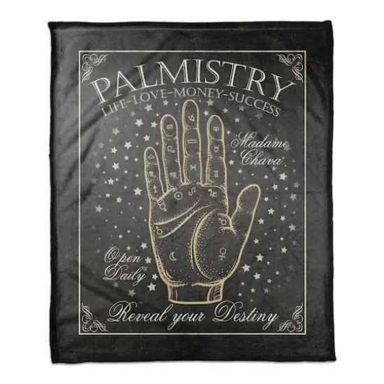 Palmistry Sign 6 50" x 60" Coral Fleece Blanket {1}