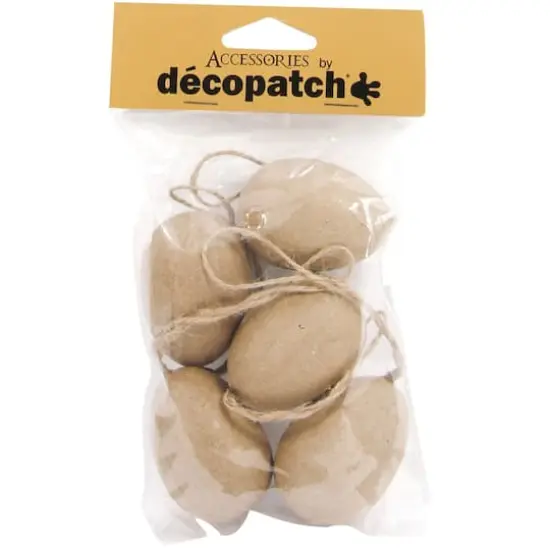 Decopatch Eggs with String, 5ct. {1}
