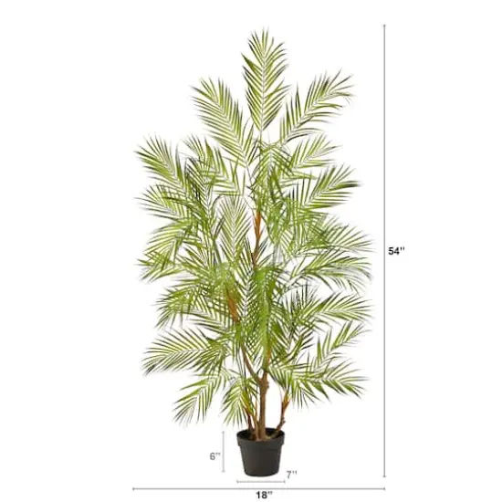 4.5ft. Potted Areca Artificial Palm Tree {3}