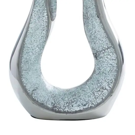 28" Silver Stoneware Glam Table Lamp, 2ct. {4}