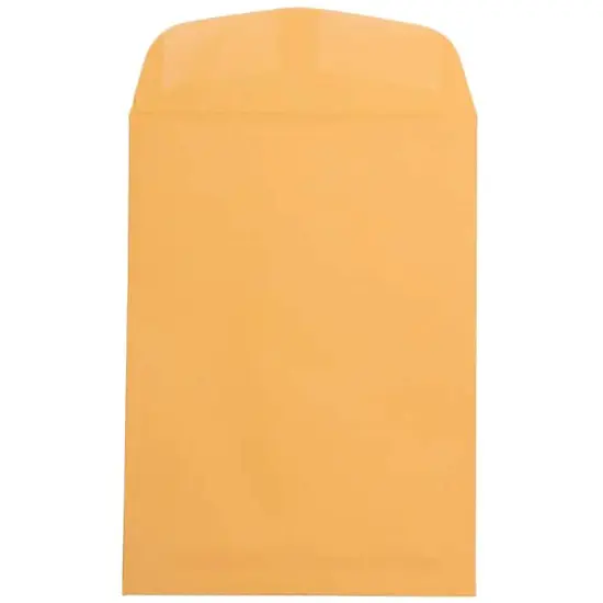 JAM Paper 7.5" x 10.5" Brown Kraft Recycled Manila Open End Envelopes, 100ct. {3}