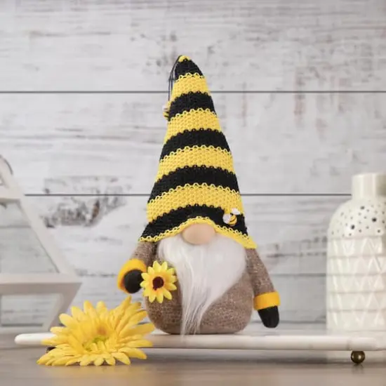 10.75" Bumblebee & Sunflower Springtime Gnome {3}