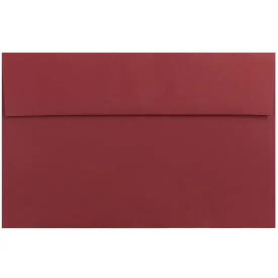 JAM Paper A10 Recycled Invitation Envelopes, 50ct. Dark Red {1}