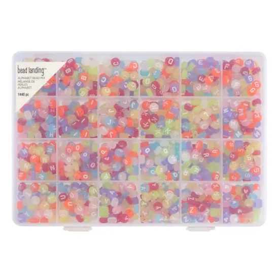 Translucent Alphabet Round Beads, 7mm by Bead Landing&trade; {1}