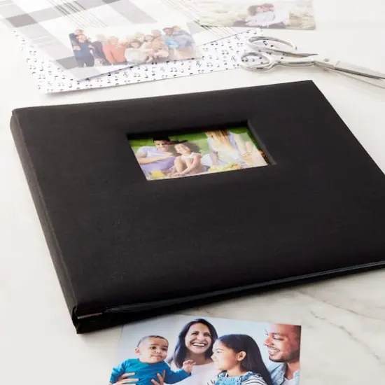 12" x 12" Cloth Scrapbook Album by Recollections&reg; Black {3}