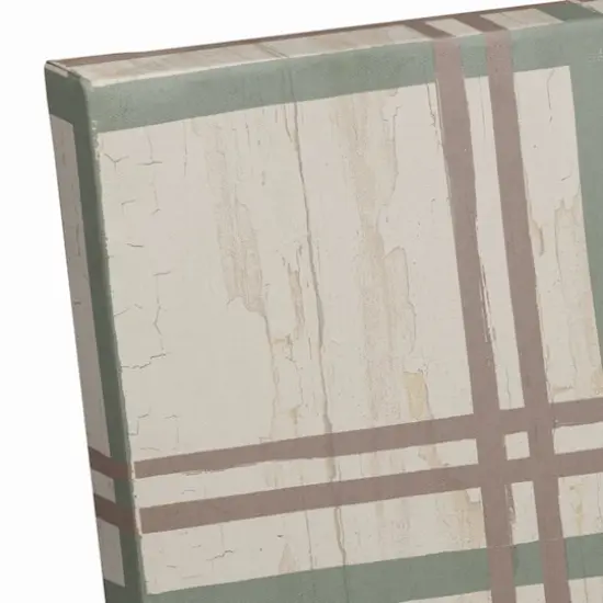 Merry & Bright Plaid Canvas Wall Art {4}