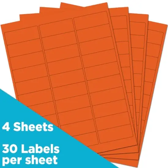 JAM Paper Standard Mailing Return Address Labels Orange {4}