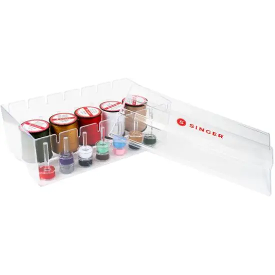 SINGER&reg; Clear Plastic Thread Box {6}