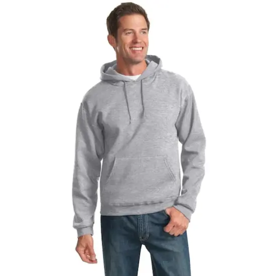 JERZEES&reg; NuBlend Pullover Hooded Heathered Sweatshirt Athletic Heather {4}