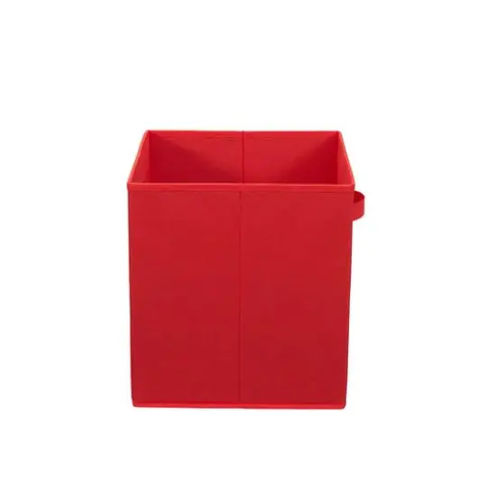 2 Pack Household Essentials 13" Fabric Storage Bins Red {8}