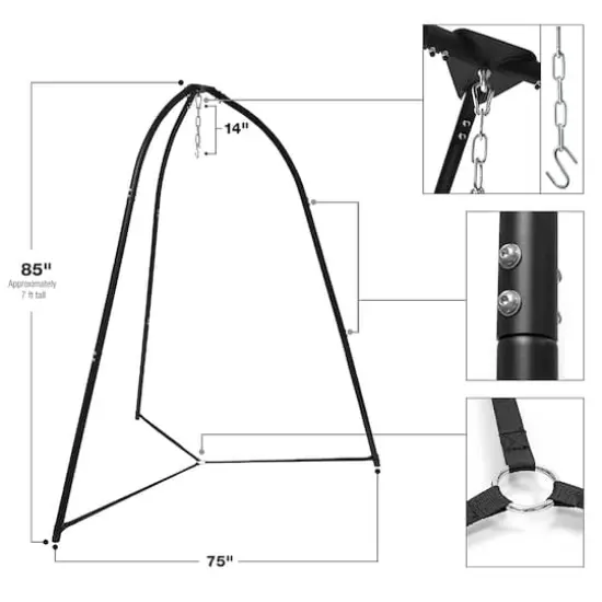 Sorbus Tripod Hanging Chair Stand {6}