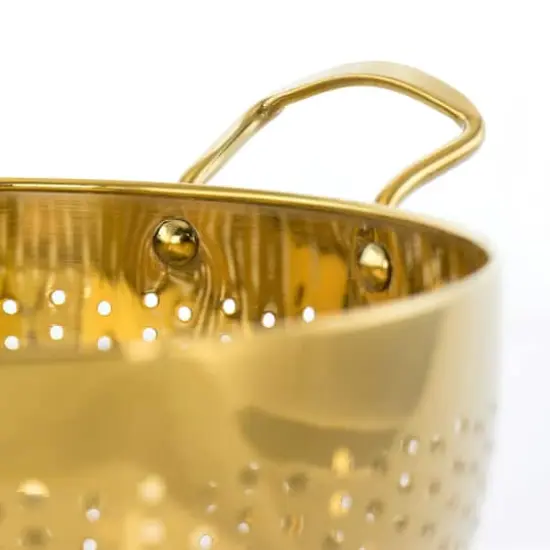 Gibson Home Gold 5-Quart Colander {4}