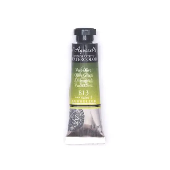 Sennelier French Artists' Watercolor, 10mL 813 Olive Green S1 {1}