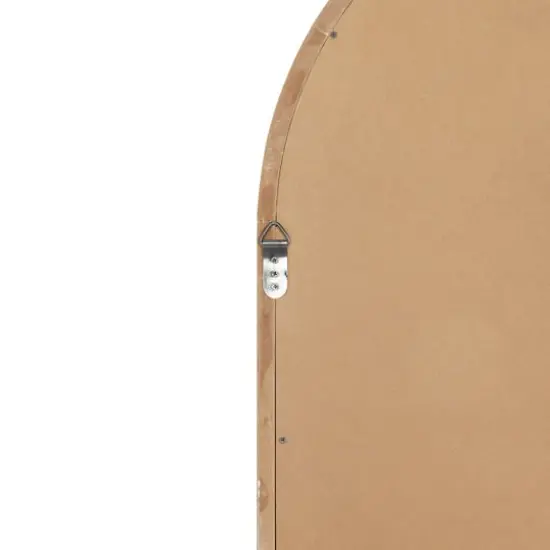 46" White Vintage Wood Wall Mirror {8}