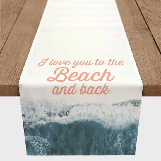 To The Beach And Back Indoor/Outdoor Table Runner Pink {4}