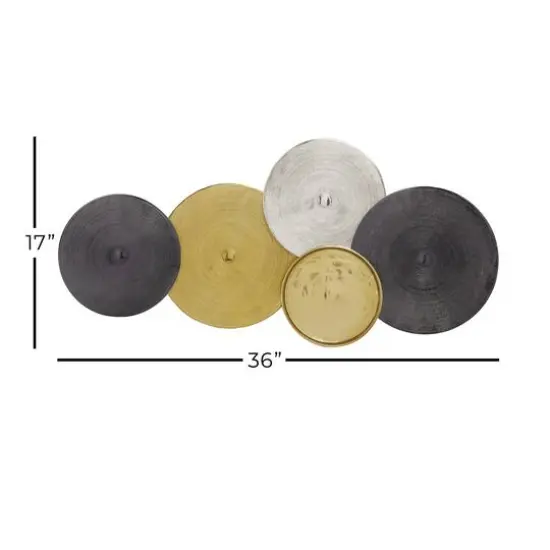 Gold, Silver & Gray Aluminum Wall D&eacute;cor {9}