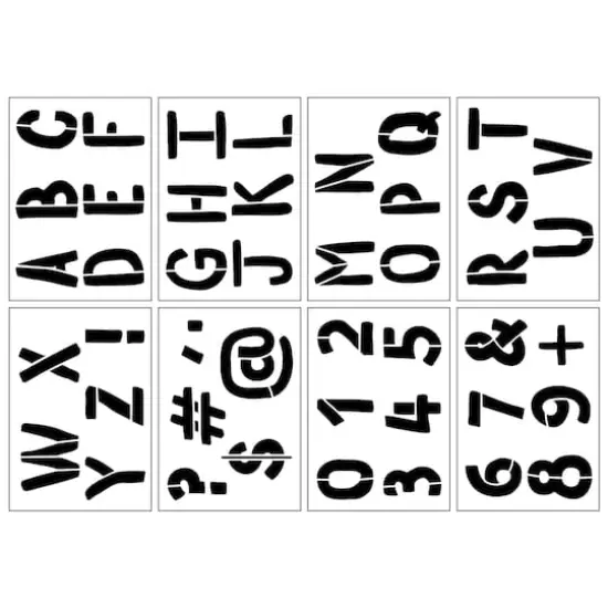 3" Bold Letters Alphabet Stencils by Craft Smart&reg; {1}