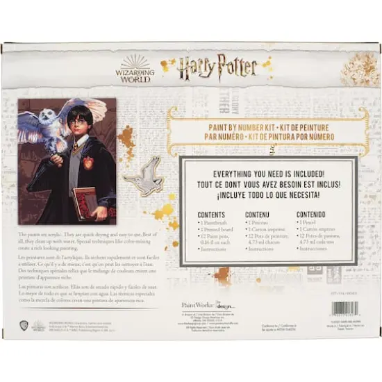 PaintWorks&trade; Harry & Hedwig Paint by Number Kit {8}