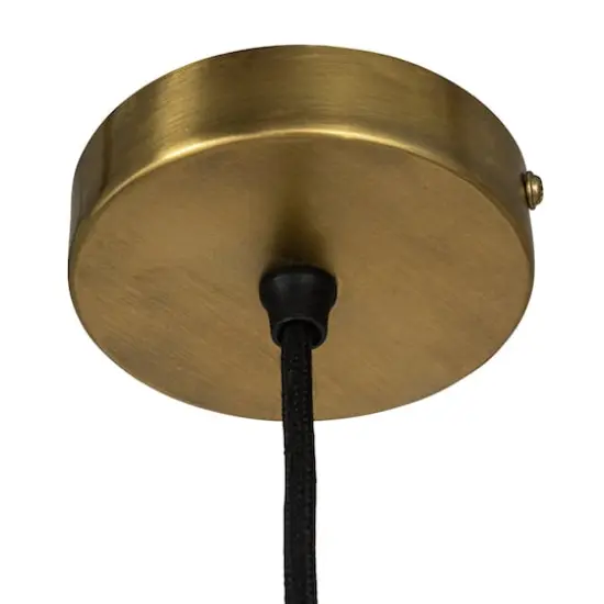 Hello Honey&reg; Antiqued Mirrored Mercury Glass Pendant with Gold Diamond Framework Design {7}