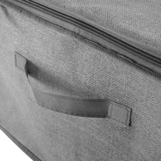 Simplify Heather Gray 2 Blanket Storage Bag Set {5}