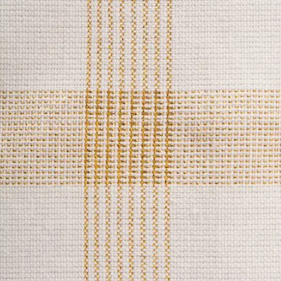 DII&reg; 72" Gold Lurex Plaid Table Runner {3}