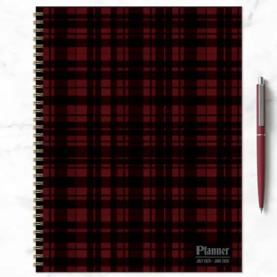 TF Publishing 2025-2026 Gwen Plaid Large Weekly/Monthly Planner {7}